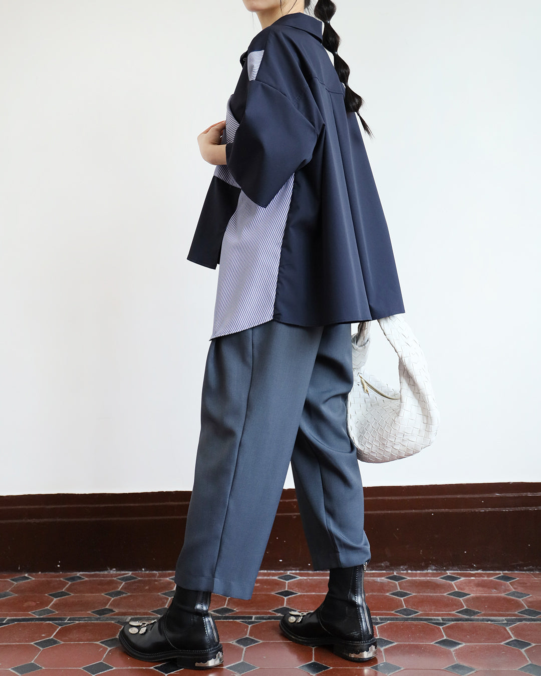 Pinstripe Inserted Shirt