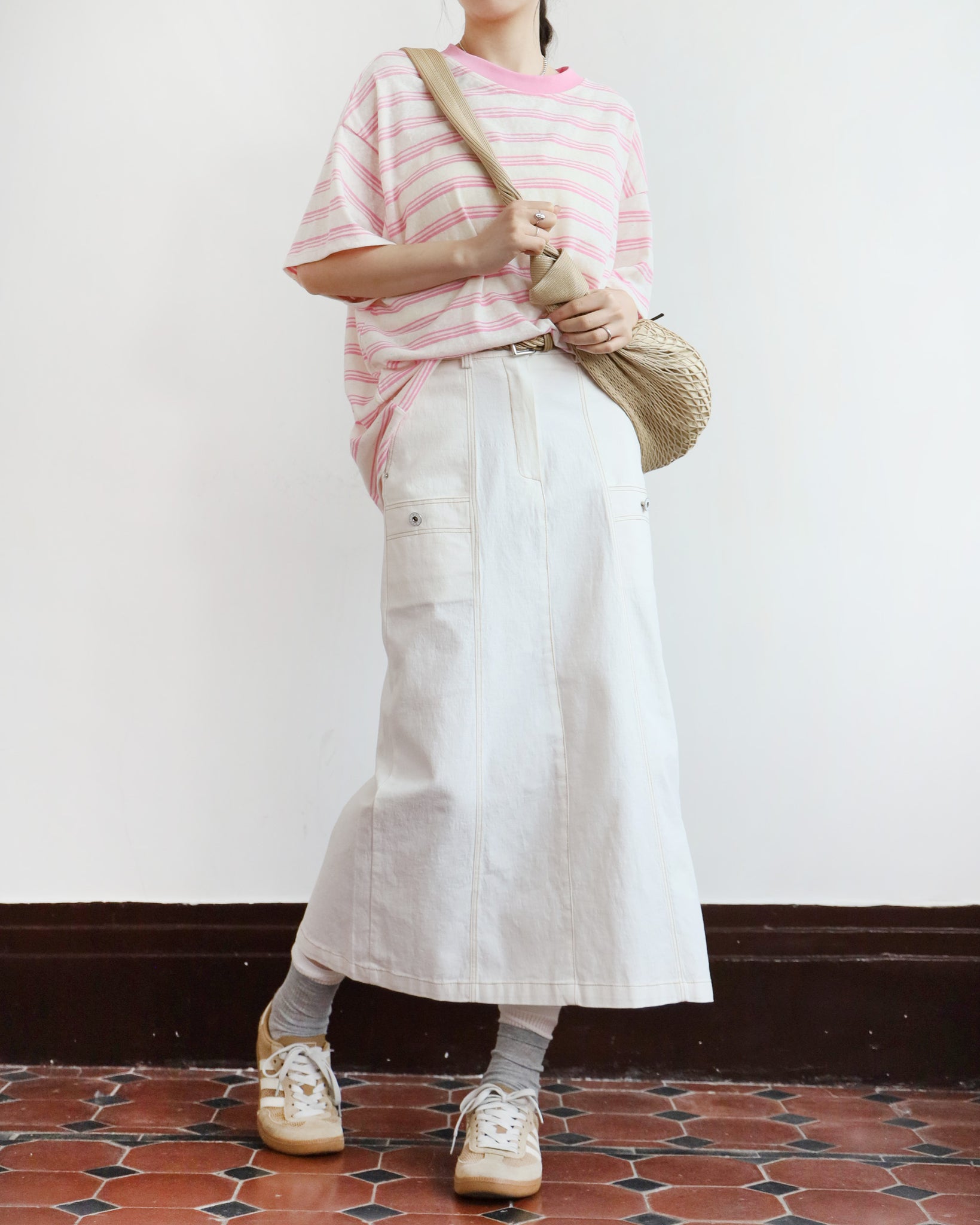 *Side Pocket Pencil Denim Skirt (3 colors | Size S-L)