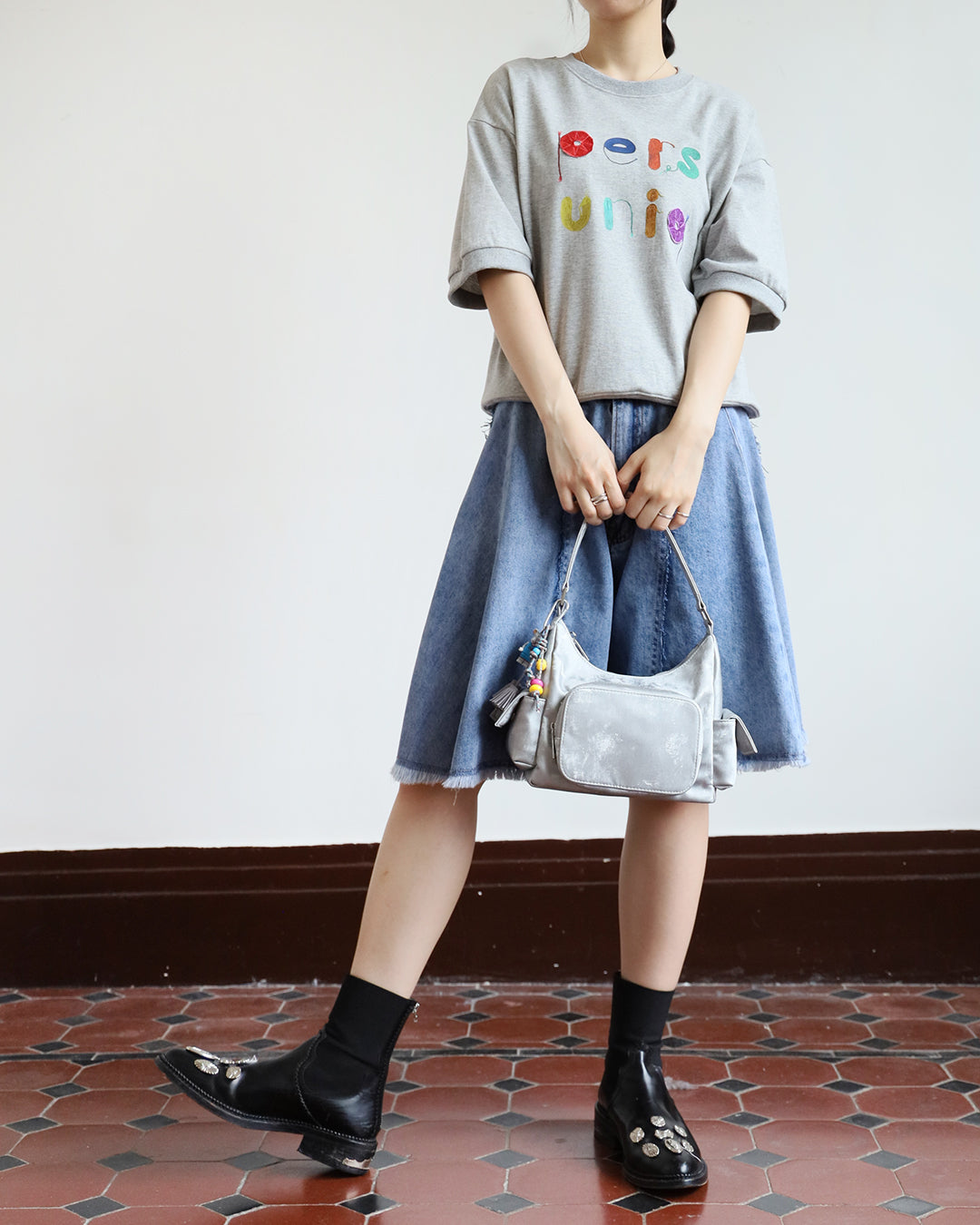 Embellished Logo Top (2 color)