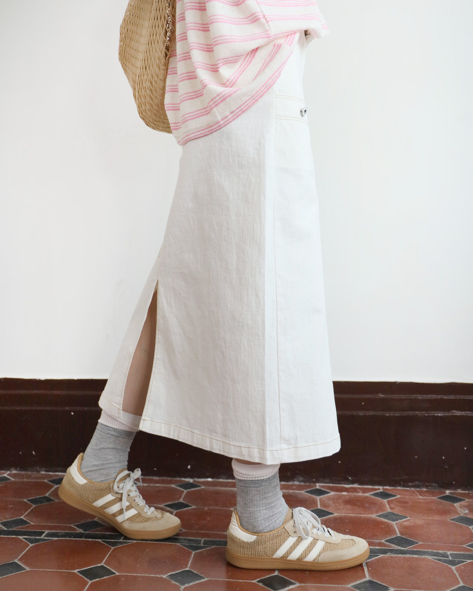 *Side Pocket Pencil Denim Skirt (3 colors | Size S-L)