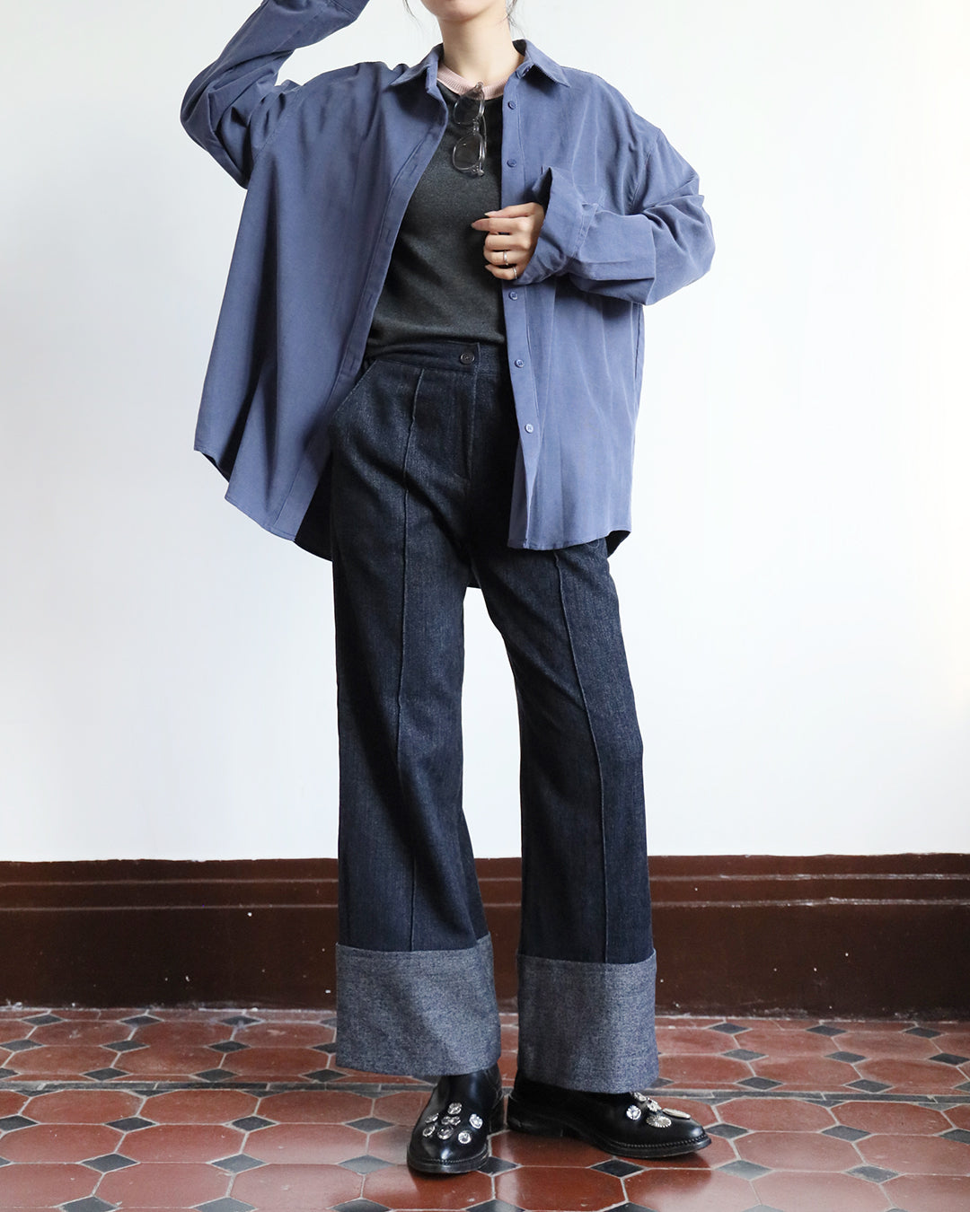 Velvet Patch Pants (2 color | Size S-L)