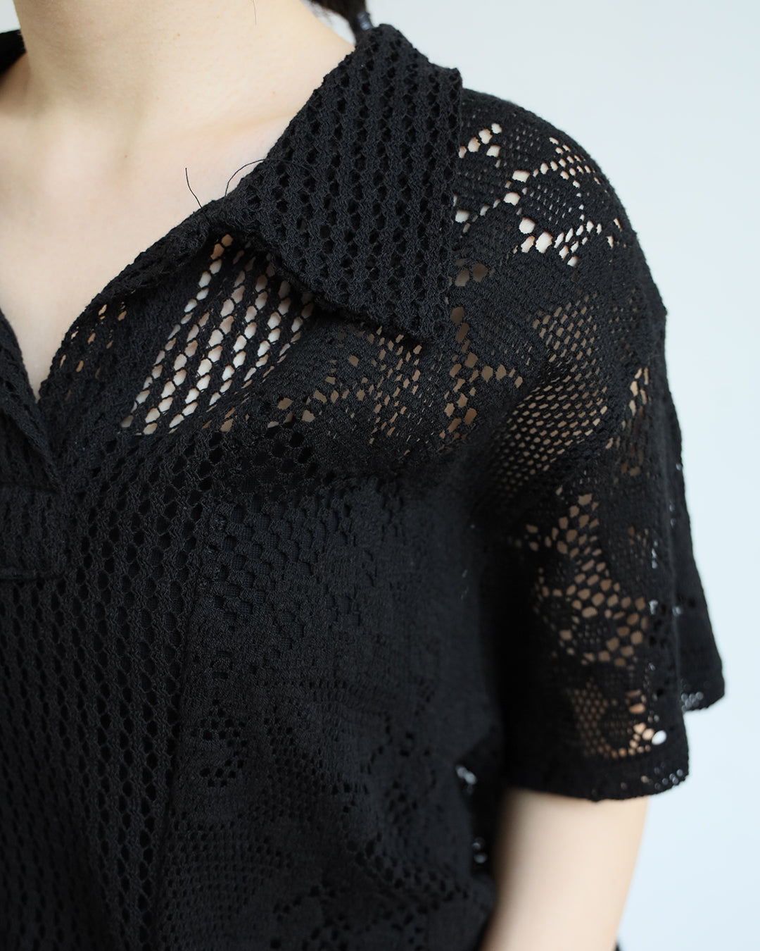 Crochet Polo Shirt