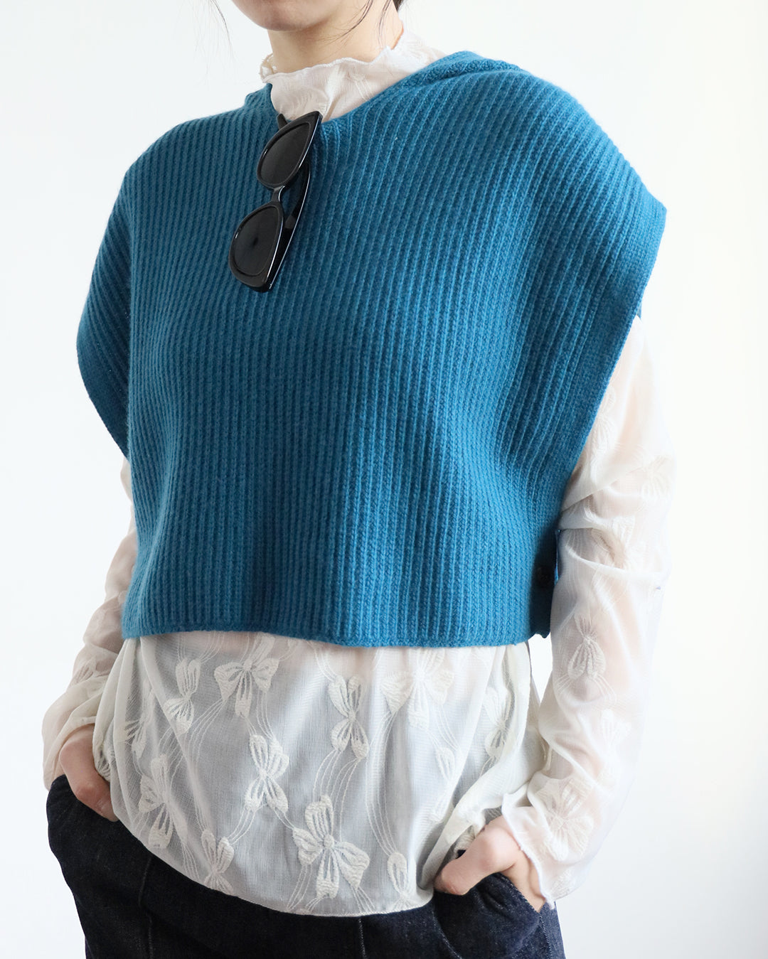 Hooded Knit Vest (3 color)