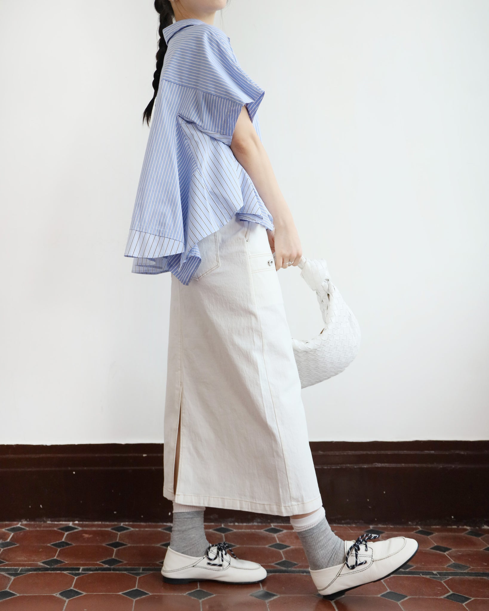 *Side Pocket Pencil Denim Skirt (3 colors | Size S-L)