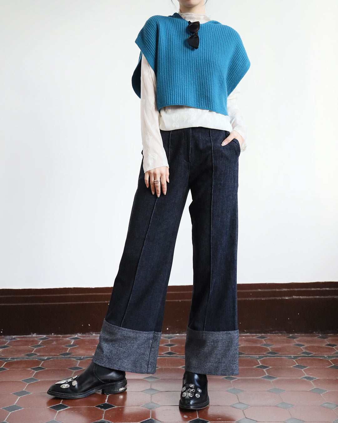 Velvet Patch Pants (2 color | Size S-L)