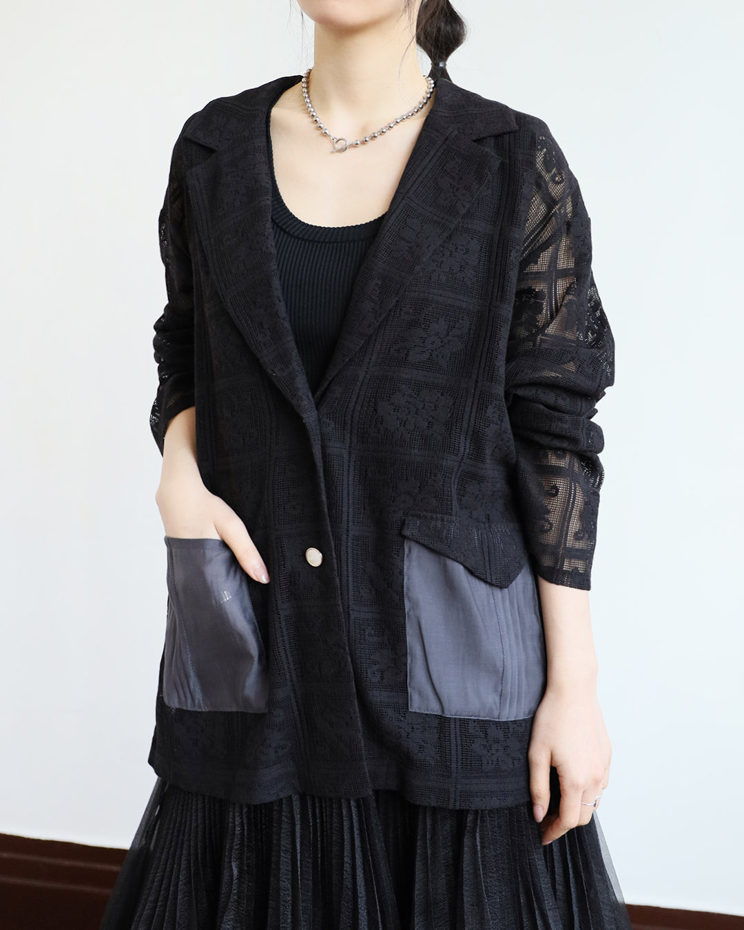 Japan Brand - Lace Blazer (2 colors)
