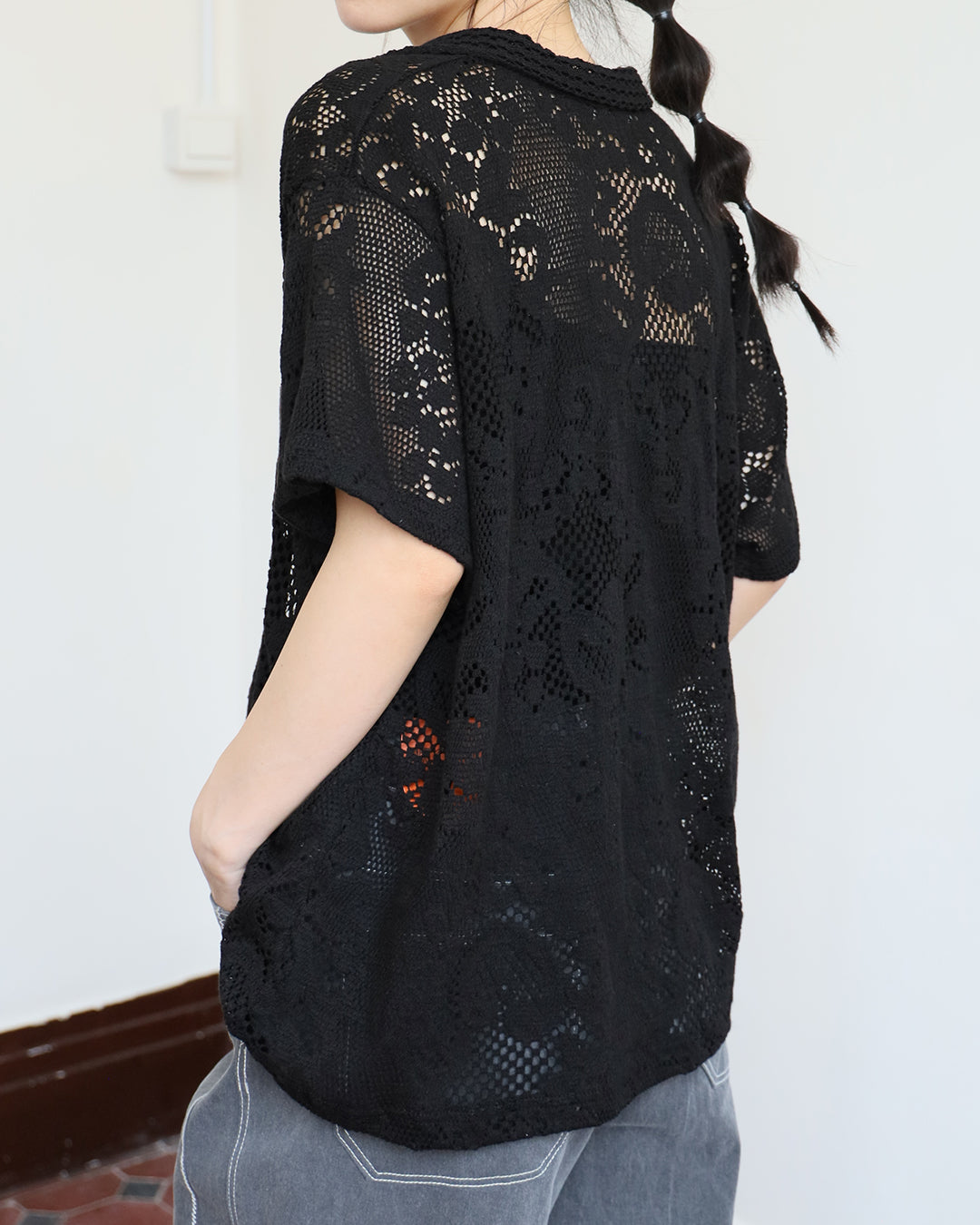 Crochet Polo Shirt