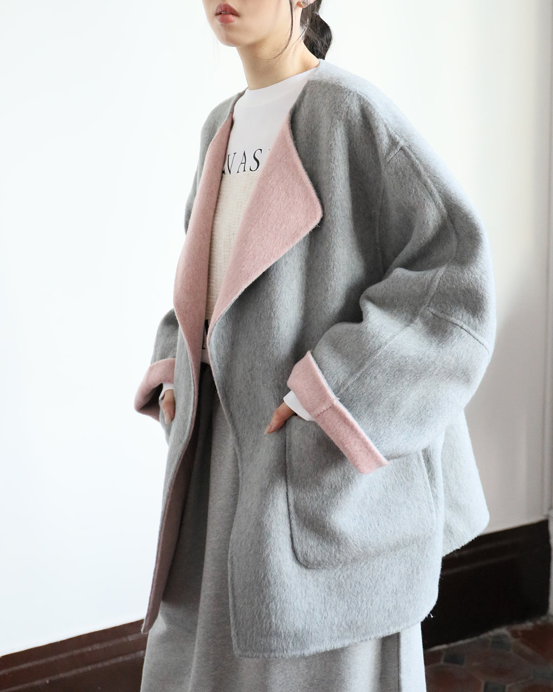 Reversible Cashmere Jacket (2 color)