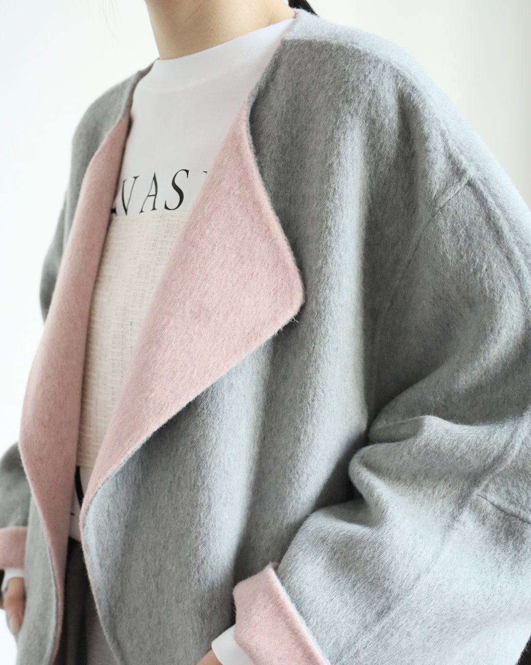 Reversible Cashmere Jacket (2 color)