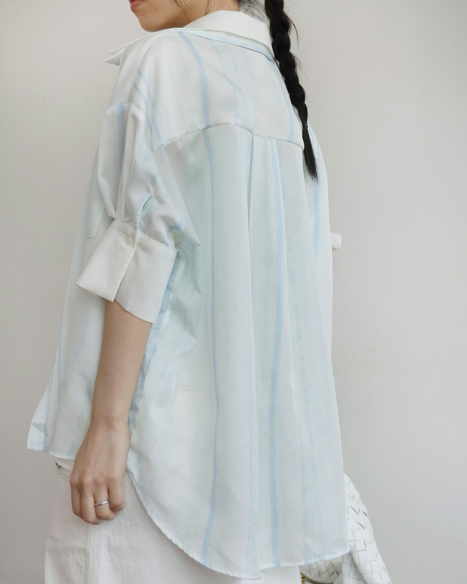 Double Layered Striped Shirt (2 colors)