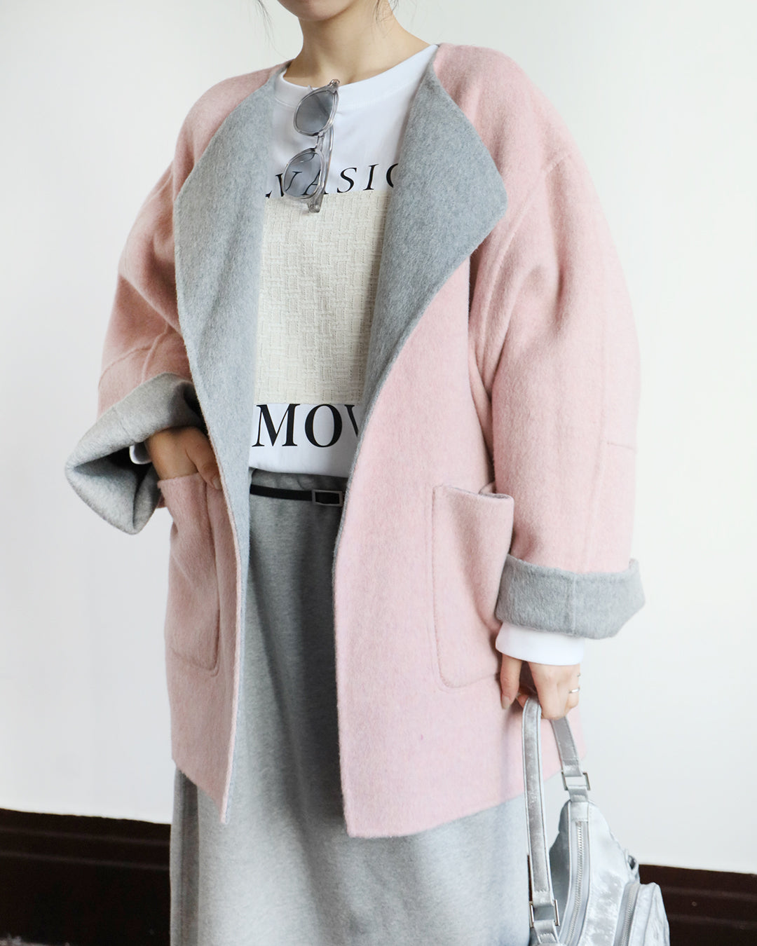 Reversible Cashmere Jacket (2 color)