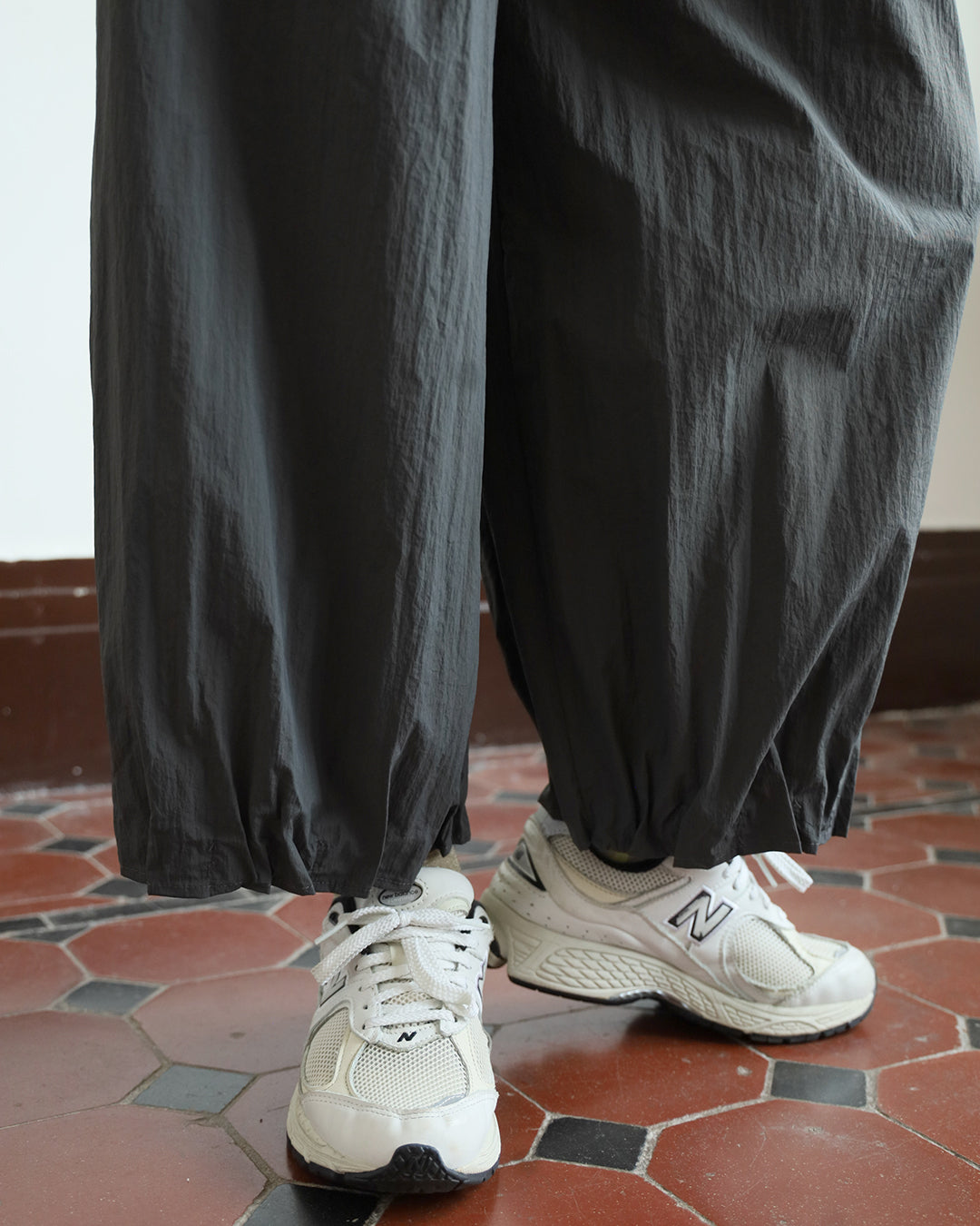 Pleated Hem Pants