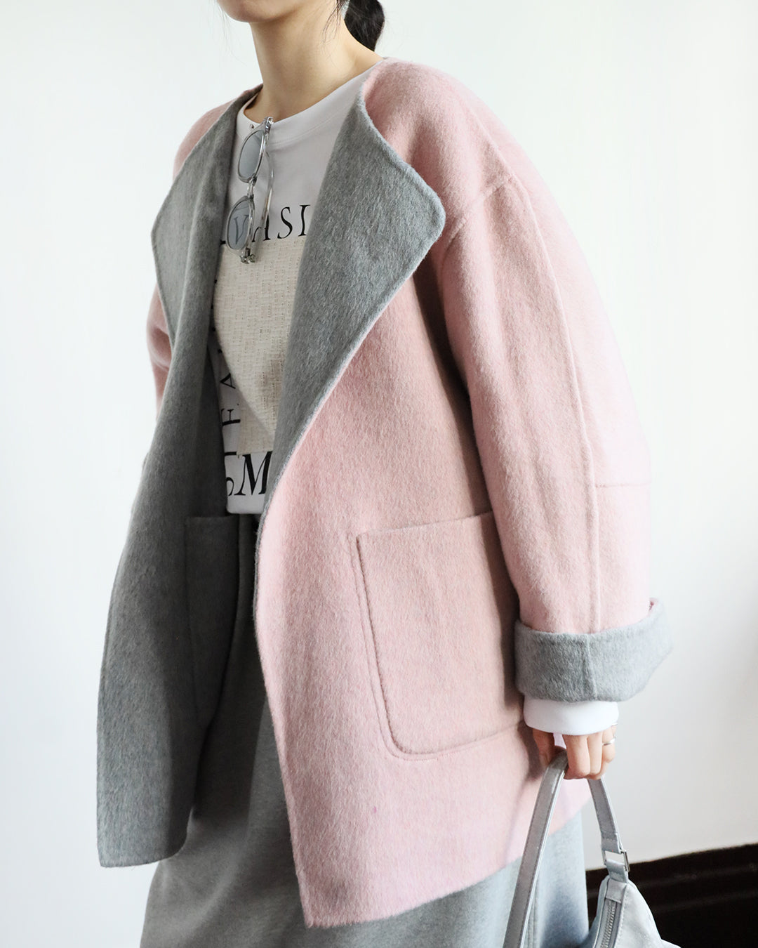 Reversible Cashmere Jacket (2 color)