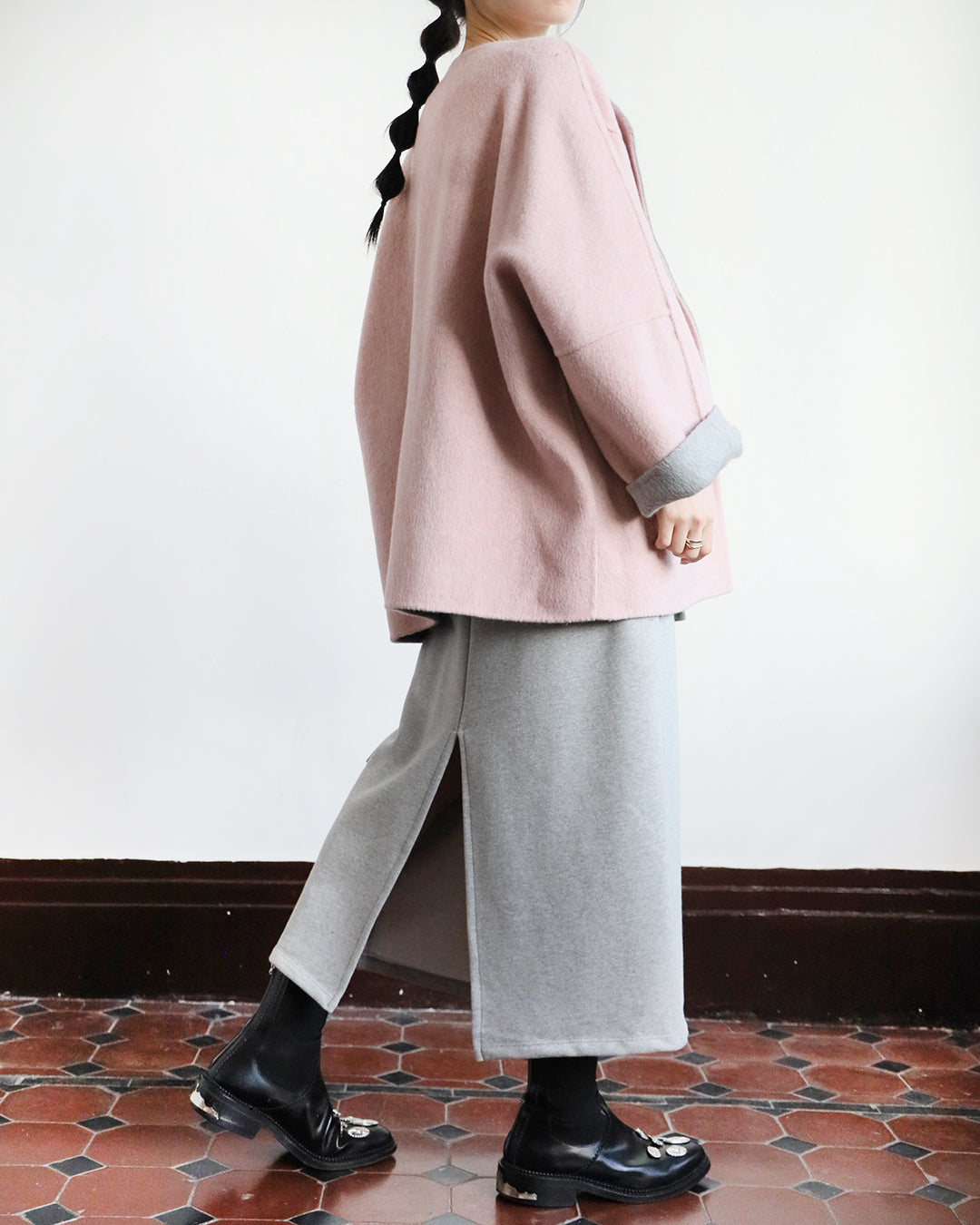 Reversible Cashmere Jacket (2 color)