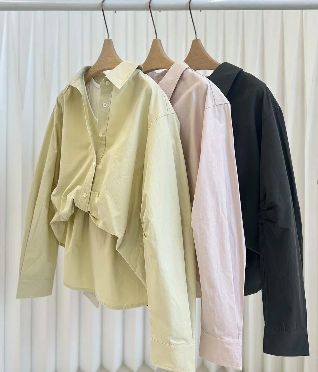 Half-Tucked Shirt (2 colors)