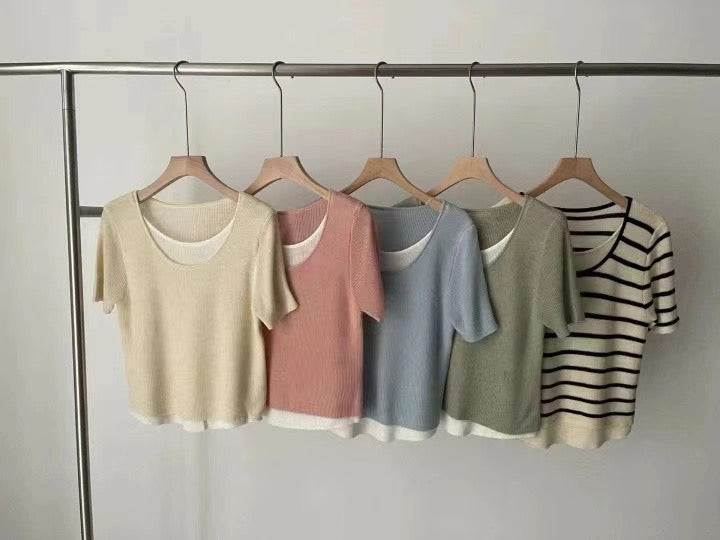 2 in 1 Layered Top (5 colors)