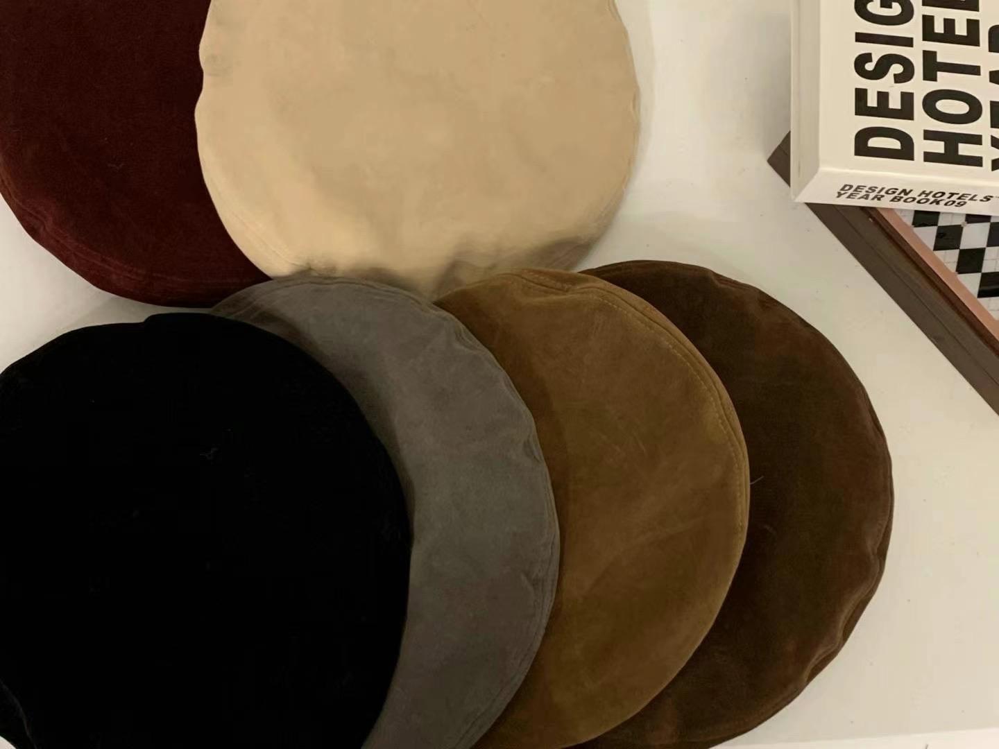 Faux Suede Beret (6 color)