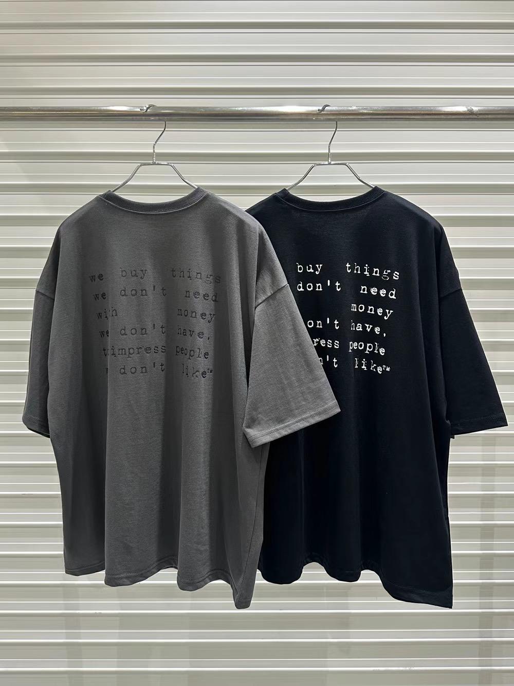 Double Collar Printed Tee (2 color)