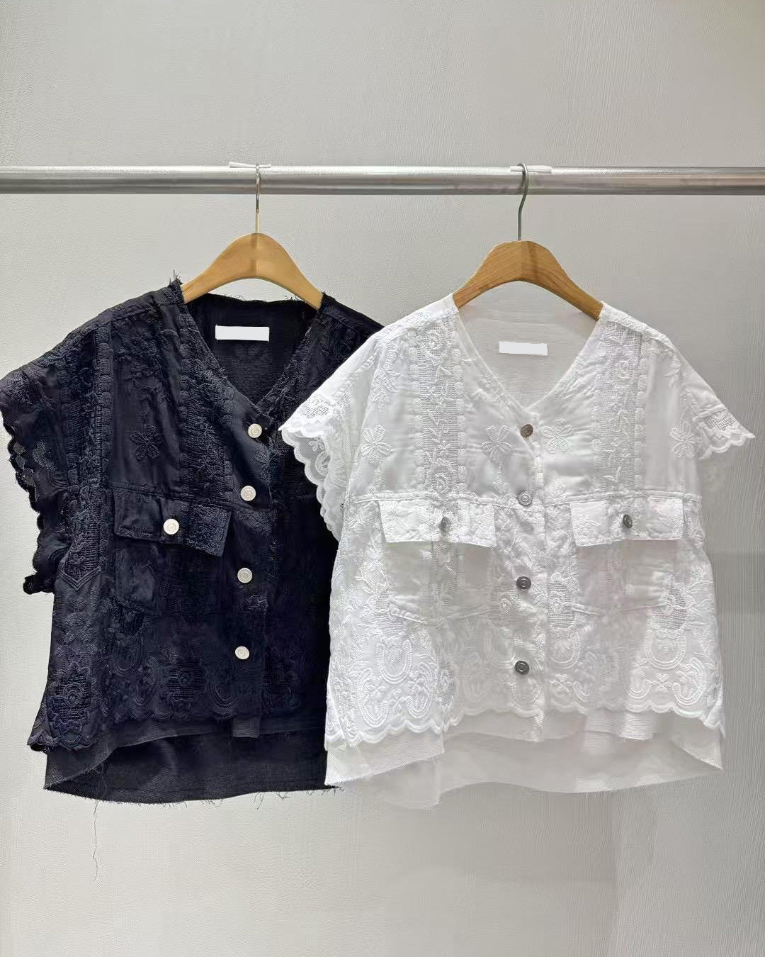Mix Fabric Embroidery Outer