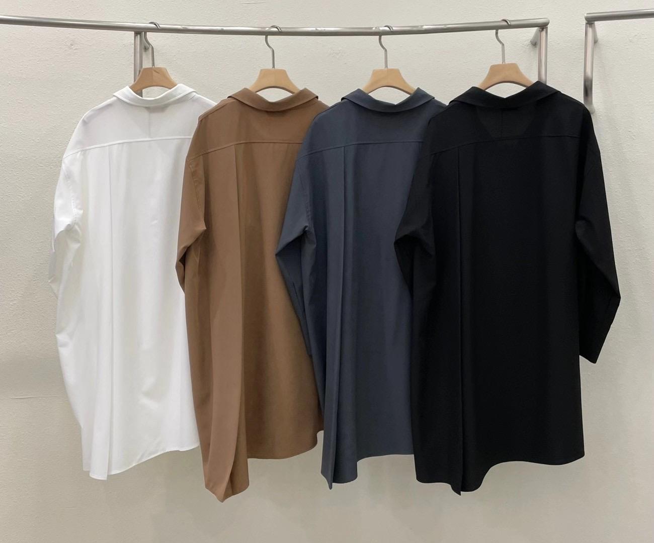 Front Pleated Shirt Dress (4 color)