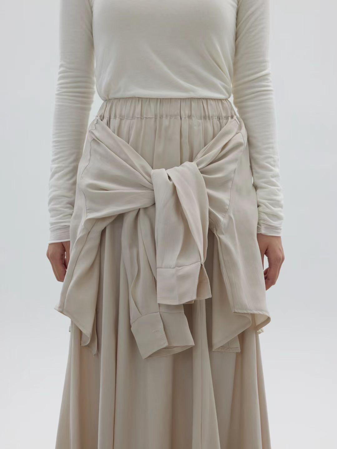 Wrap Skater Skirt (2 color)