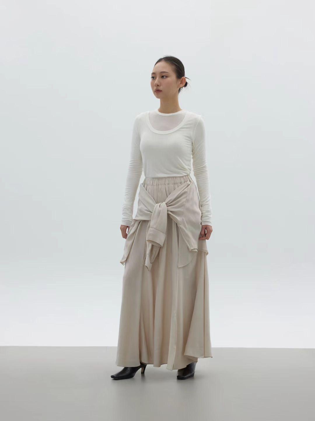 Wrap Skater Skirt (2 color)