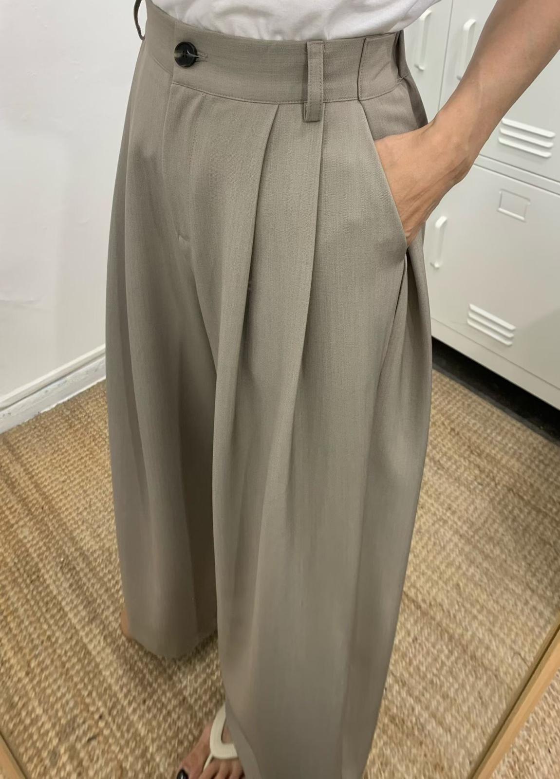 Double Pleated Pants (3 color)