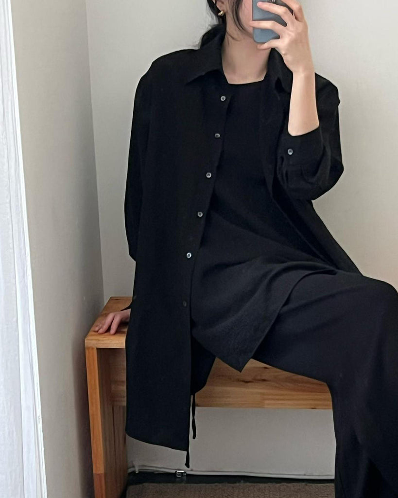 2 in 1 Layered Longline Shirt (3 color)