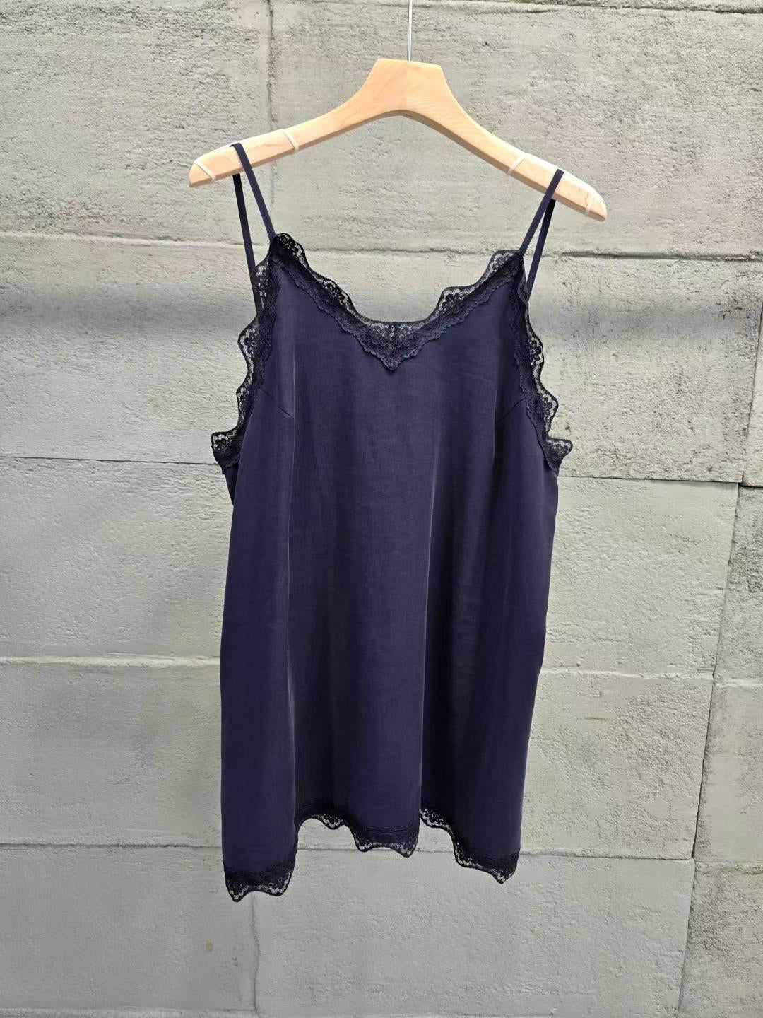 Lace Trim Cami Dress (4 color)