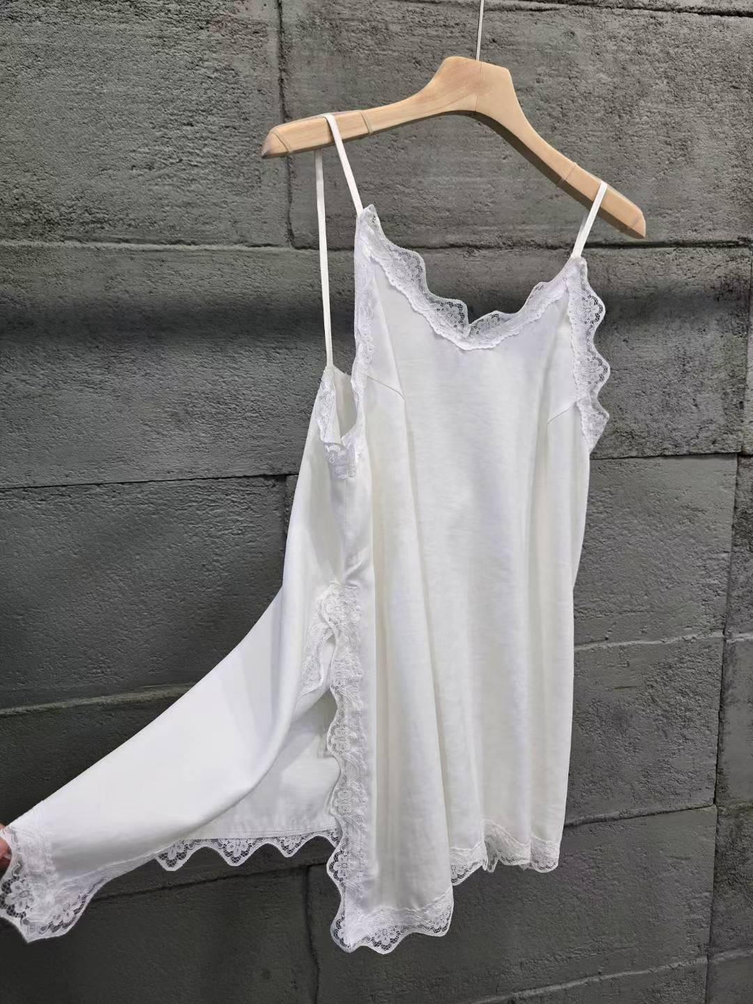 Lace Trim Cami Dress (4 color)