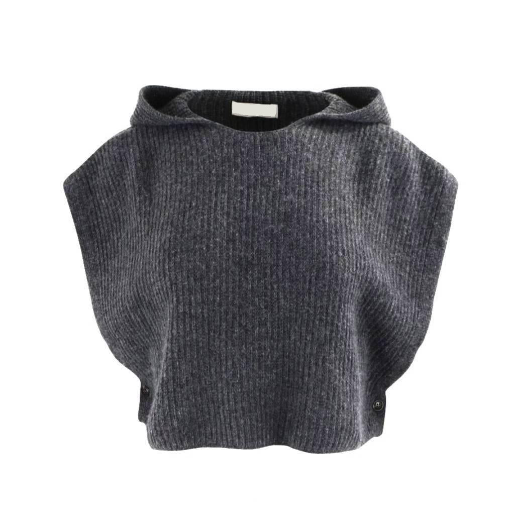 Hooded Knit Vest (3 color)