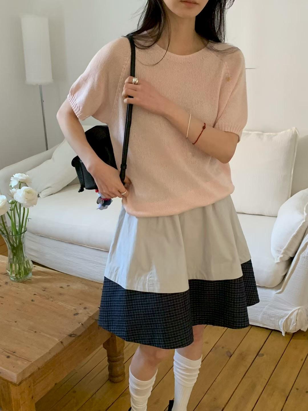 Crew Neck Summer Knit Top (9 colors)