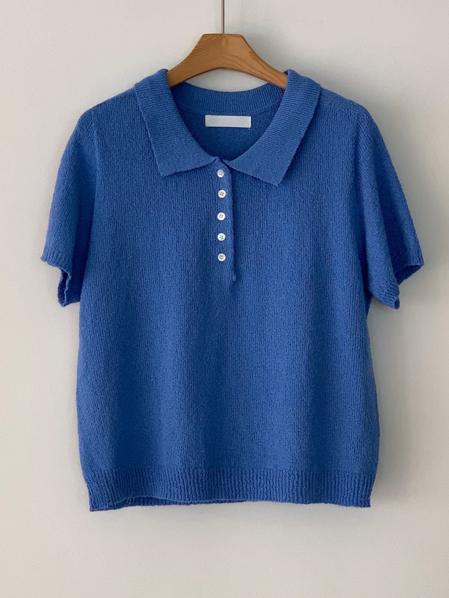 Summer Knit Polo Shirt (6 Colors)
