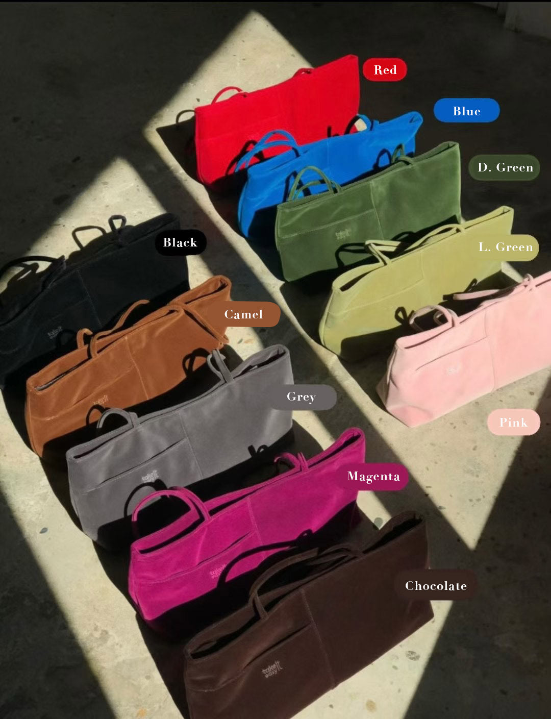 Velvet Baguette Bag (10 Colors)