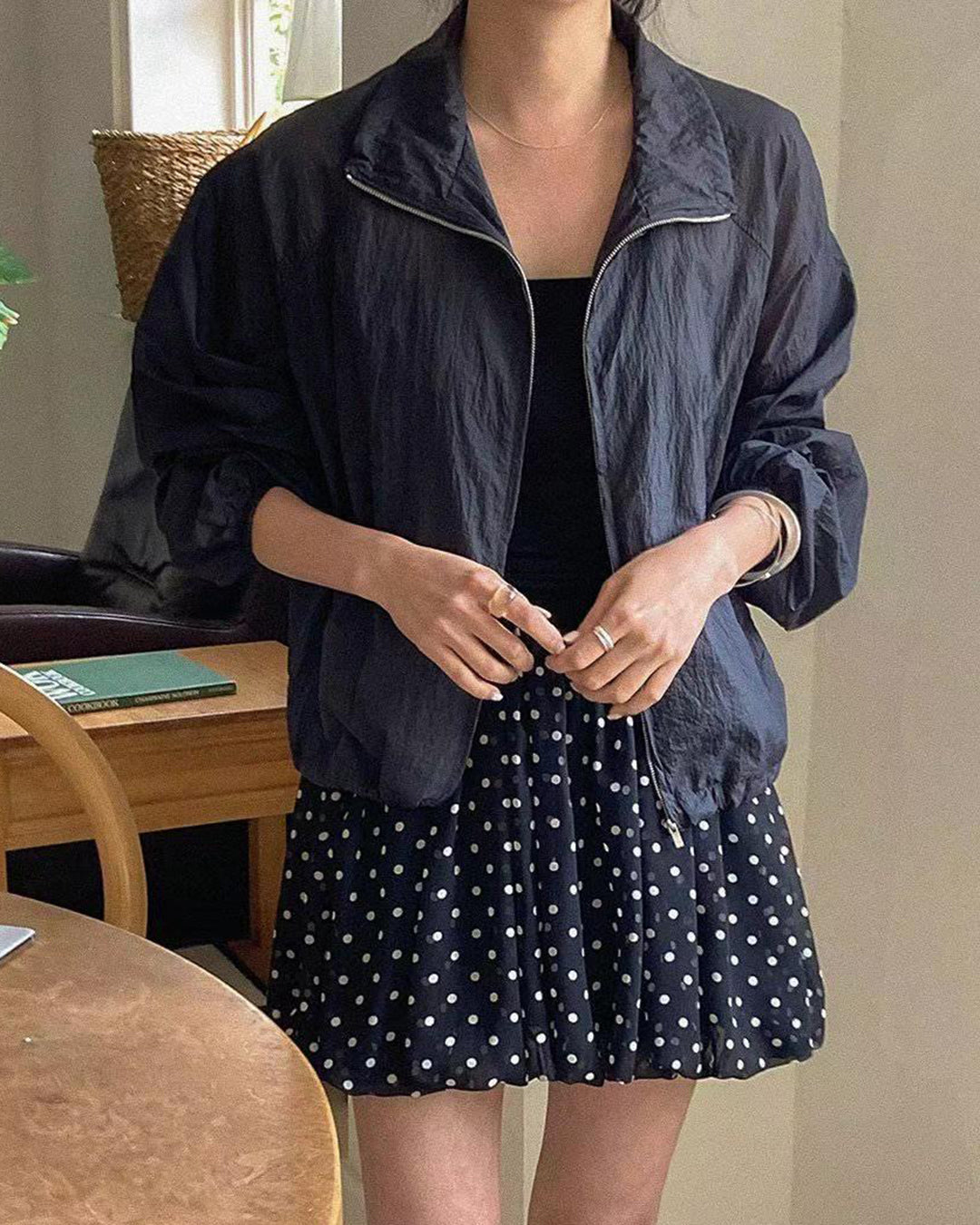 Sheer Windbreaker Jacket (3 Color)