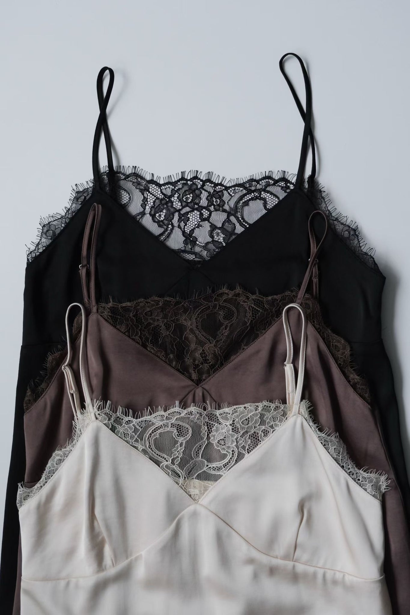 Lace Inserted Cami Vest (3 Colors)