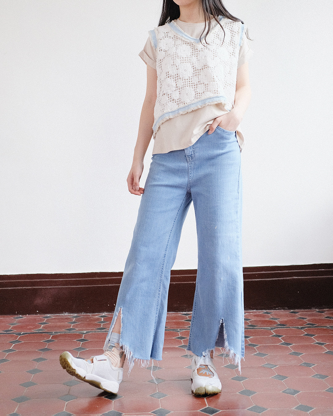 Tassel Ripped Jeans (Damage)