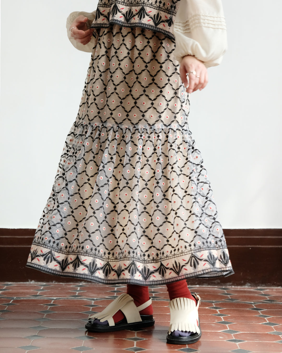 Embroidery Layer Skirt