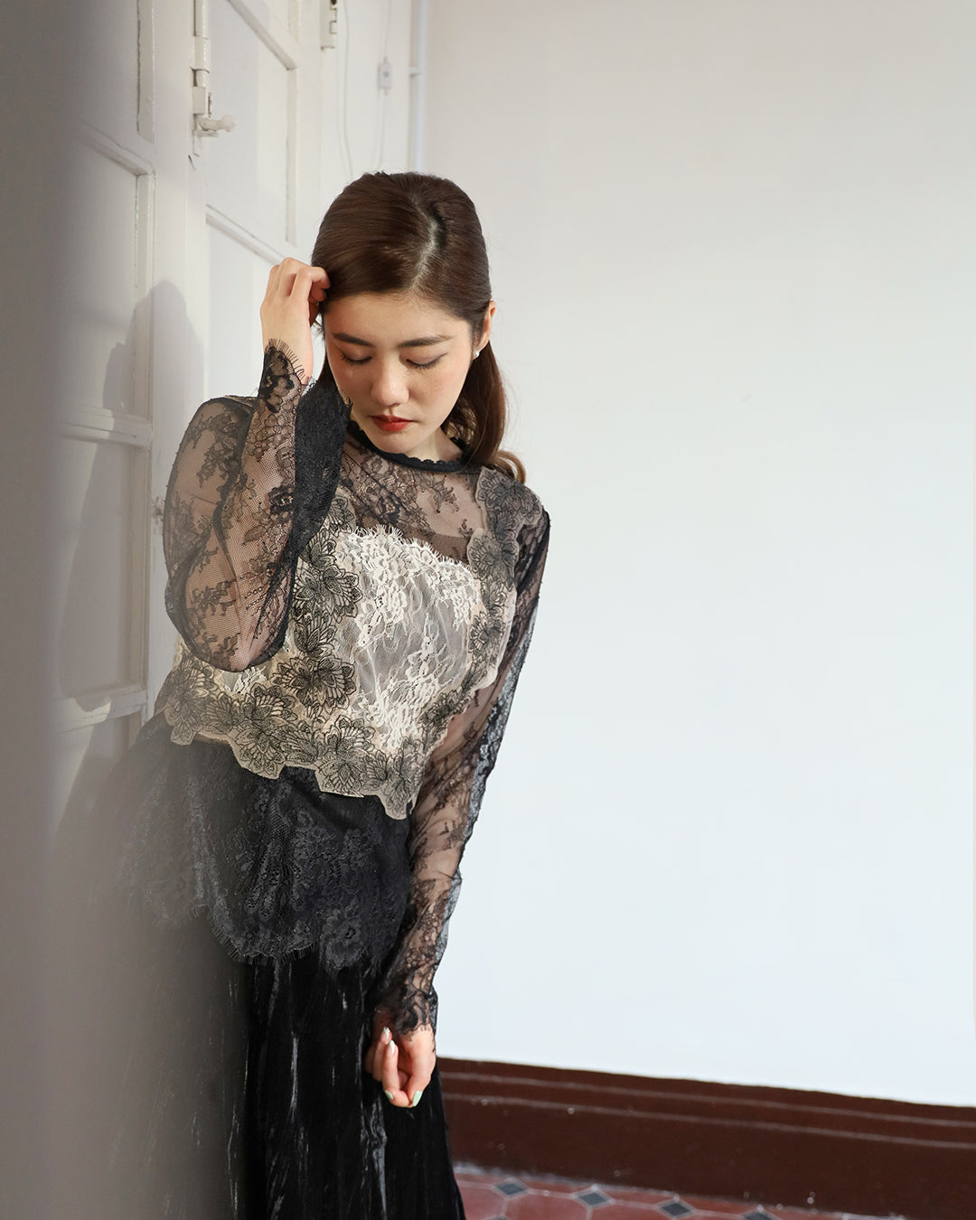 Lace Detailed Top