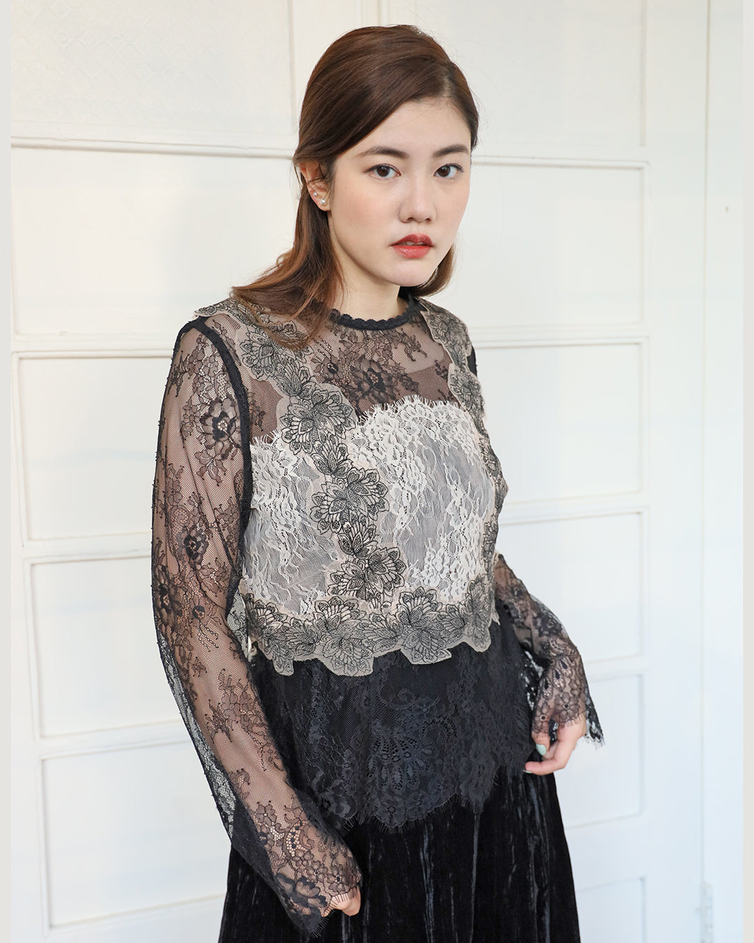 Lace Detailed Top