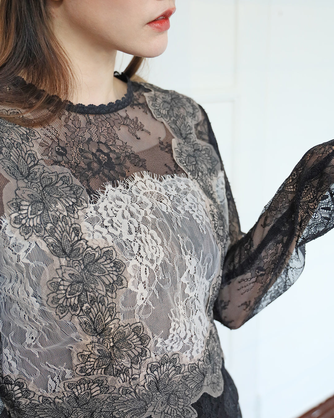 Lace Detailed Top
