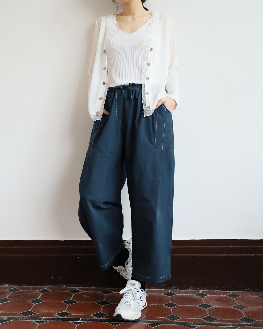 Summer Mesh Trimmed Cardigan