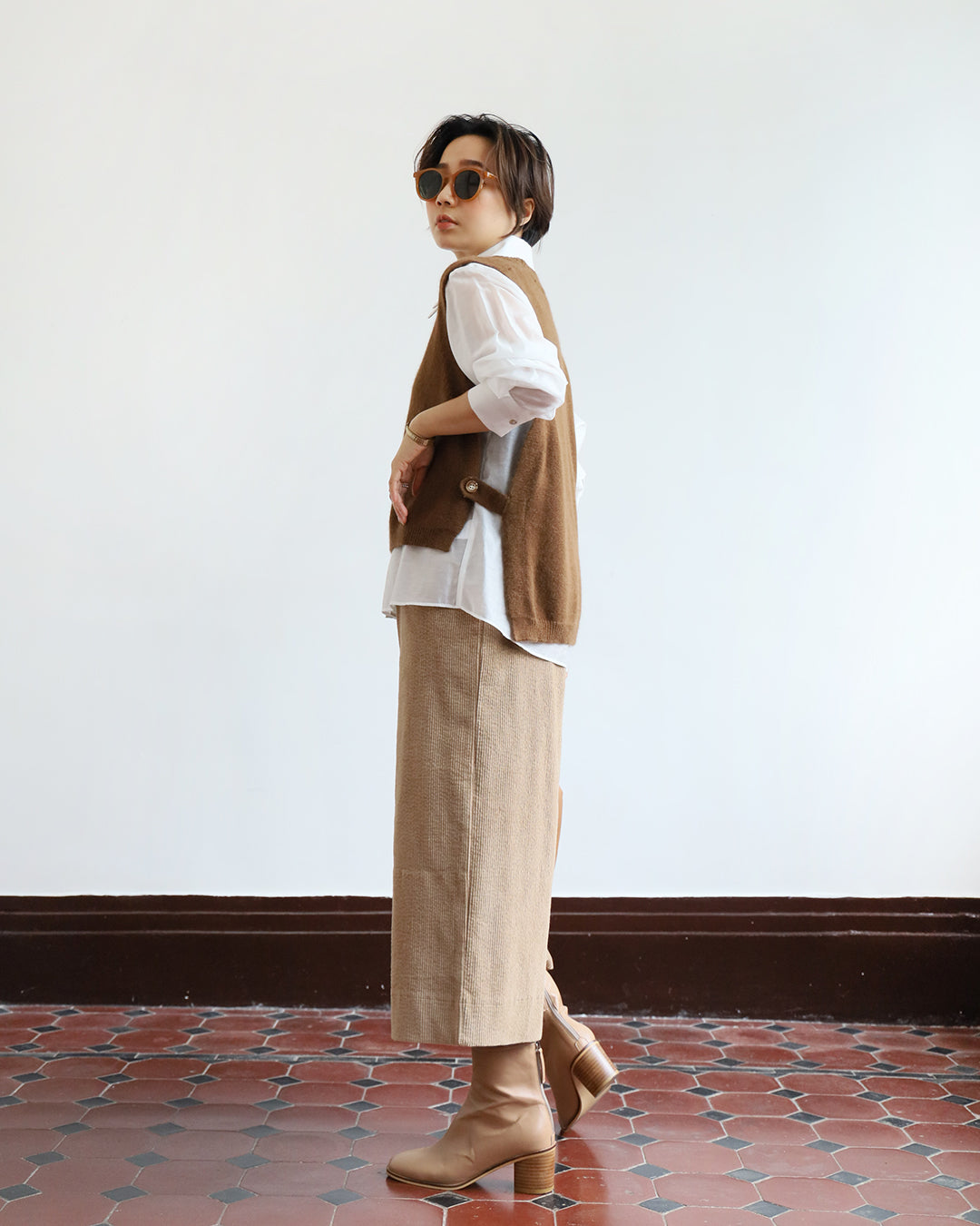 Corduroy Cropped Culottes