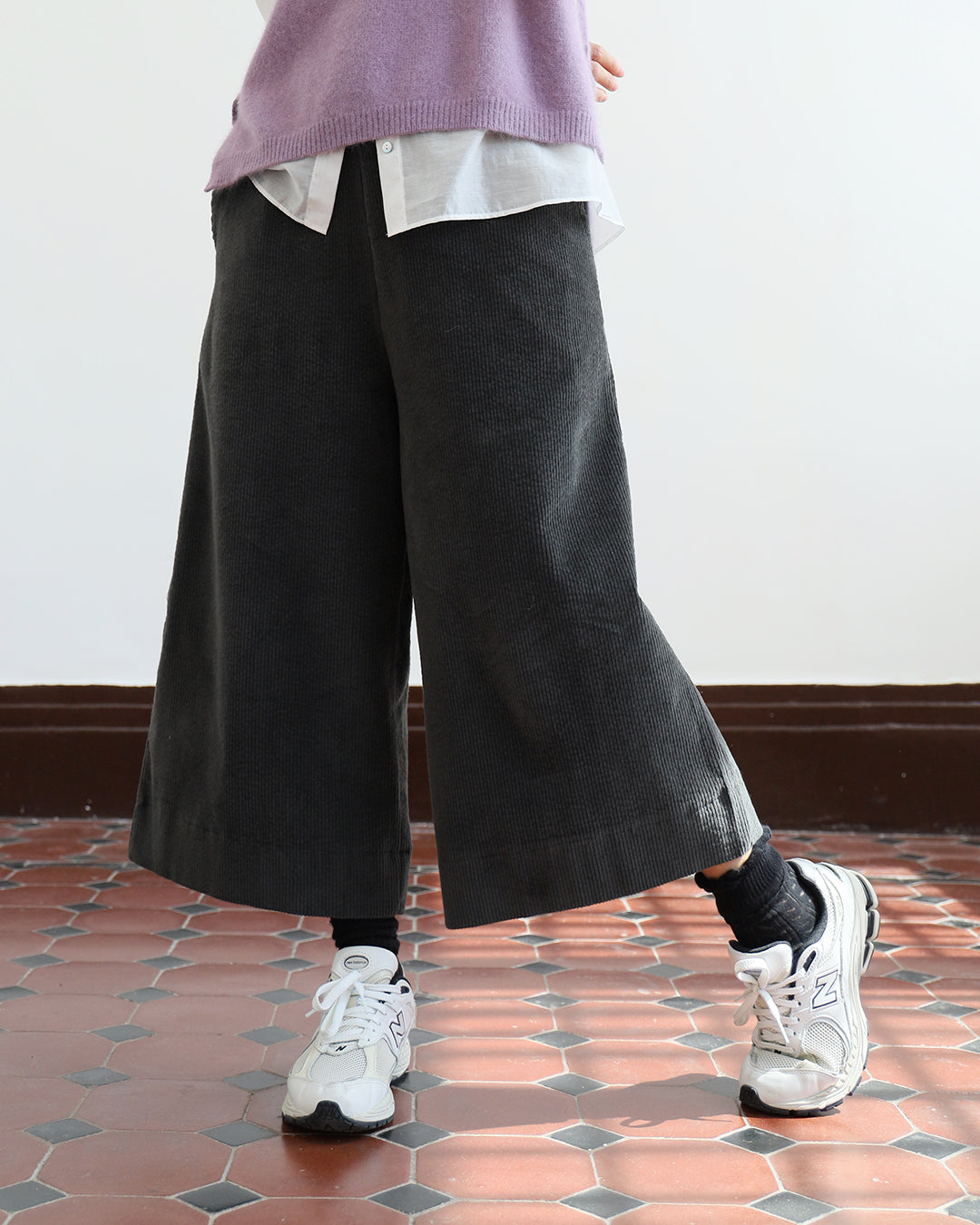 Corduroy Cropped Culottes