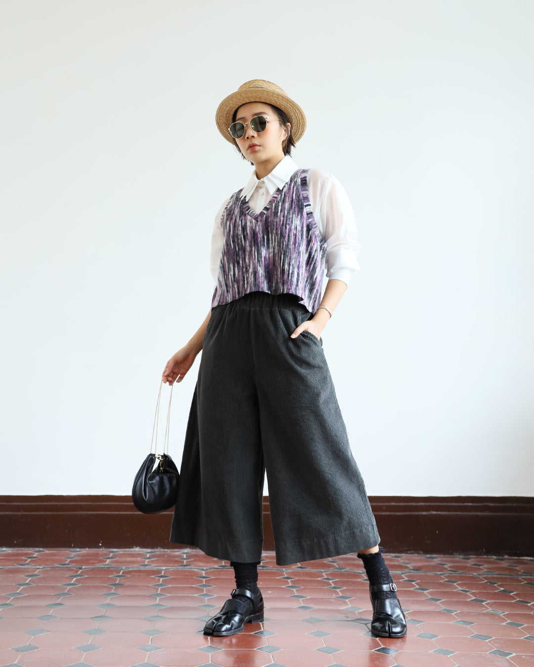 Corduroy Cropped Culottes