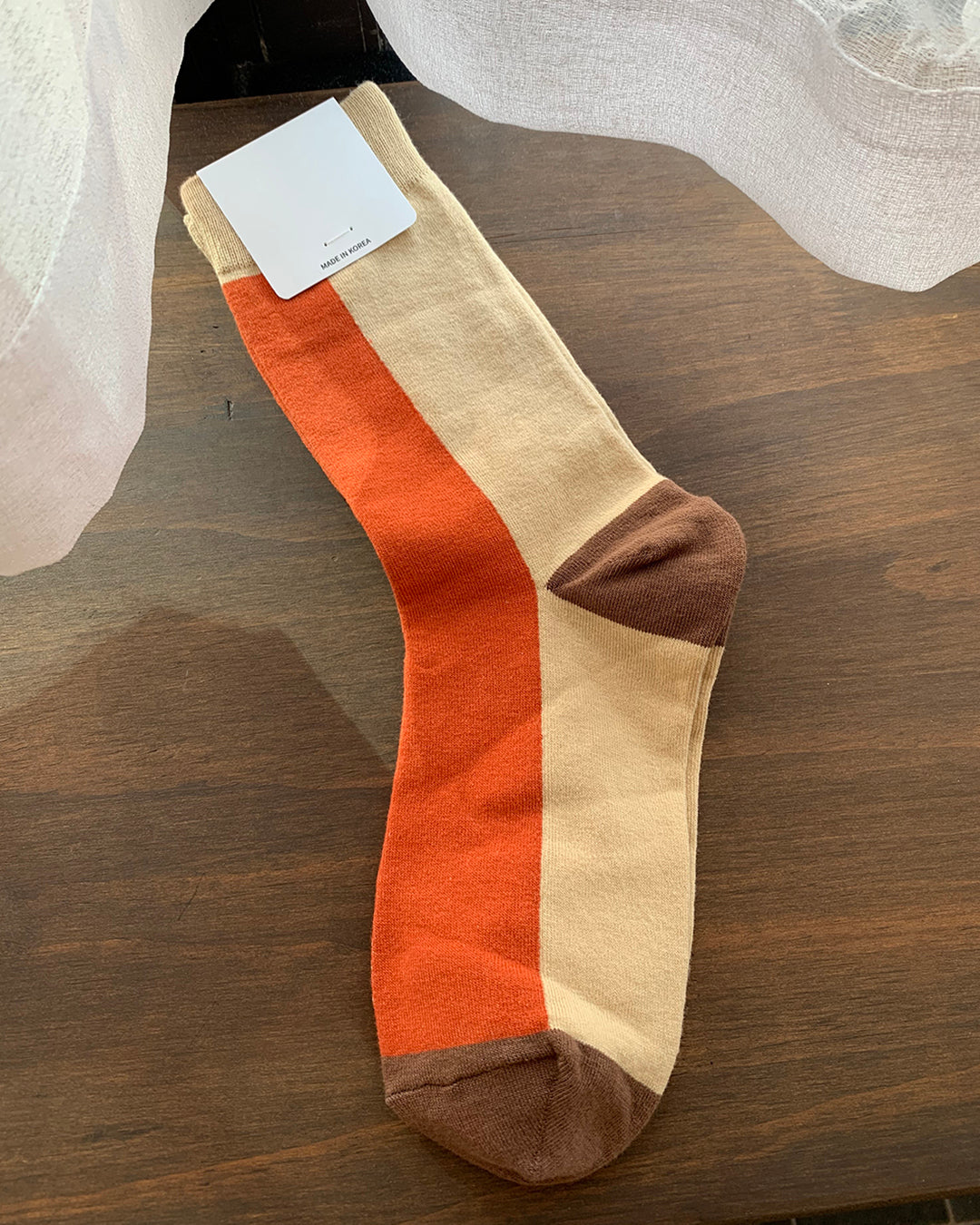 Color Block Socks (3 Color)