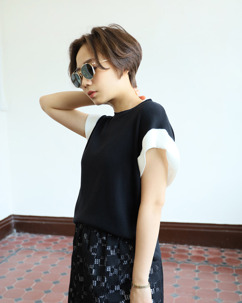 2-Tone Summer Knit Top