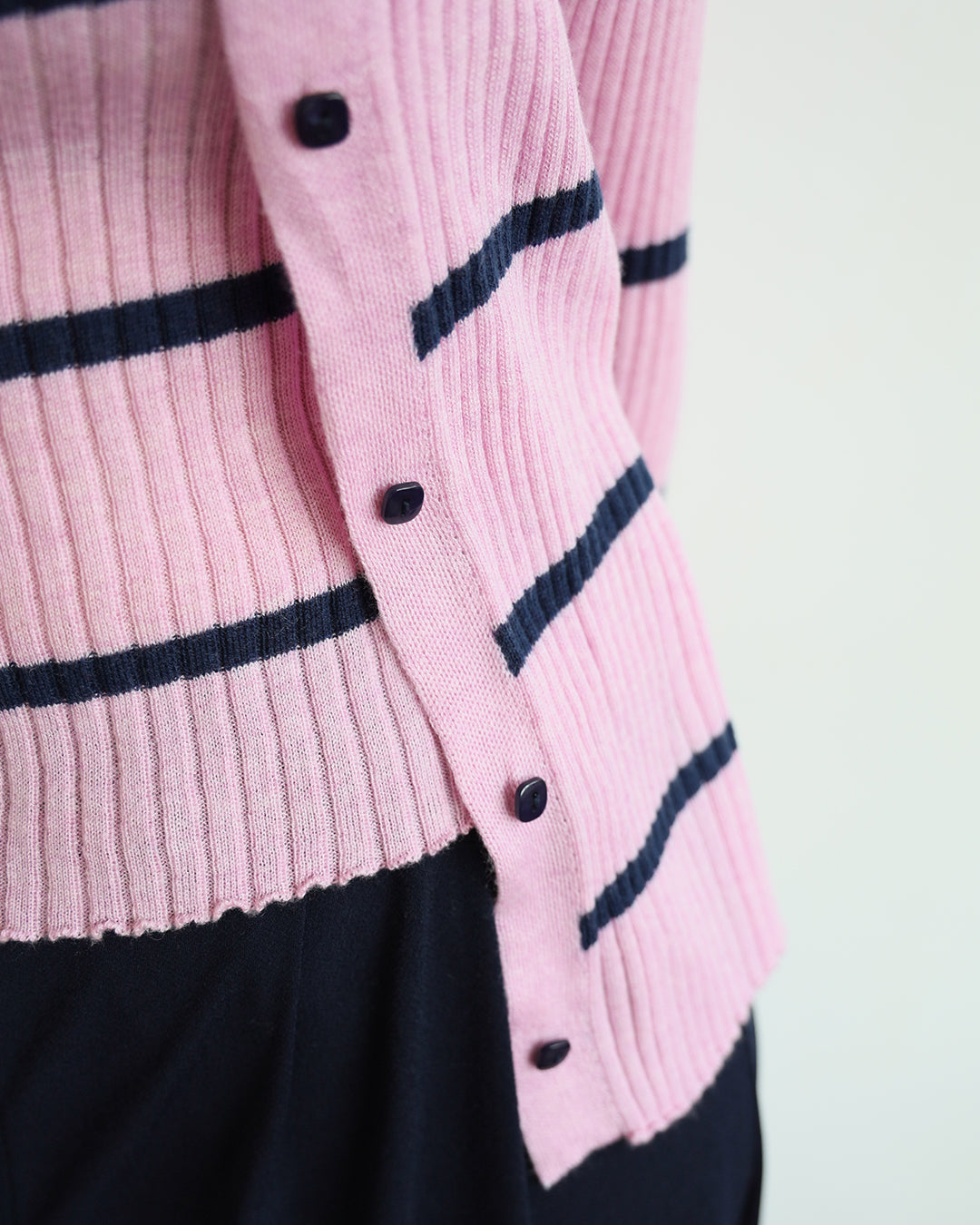 Striped Cami Top + Cardigan (Set) 