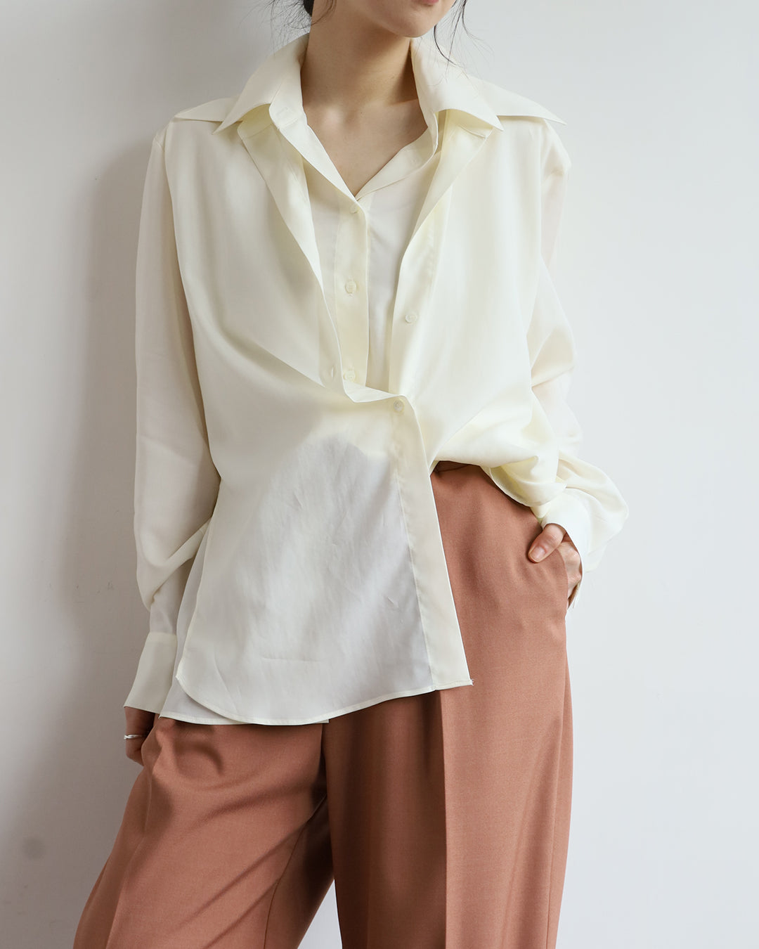 100% Silk Double Layer Shirt