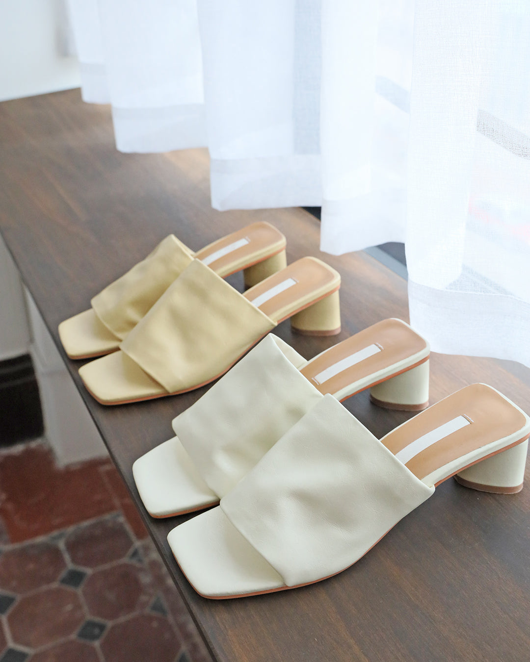 Block Heeled Mules  (Display)